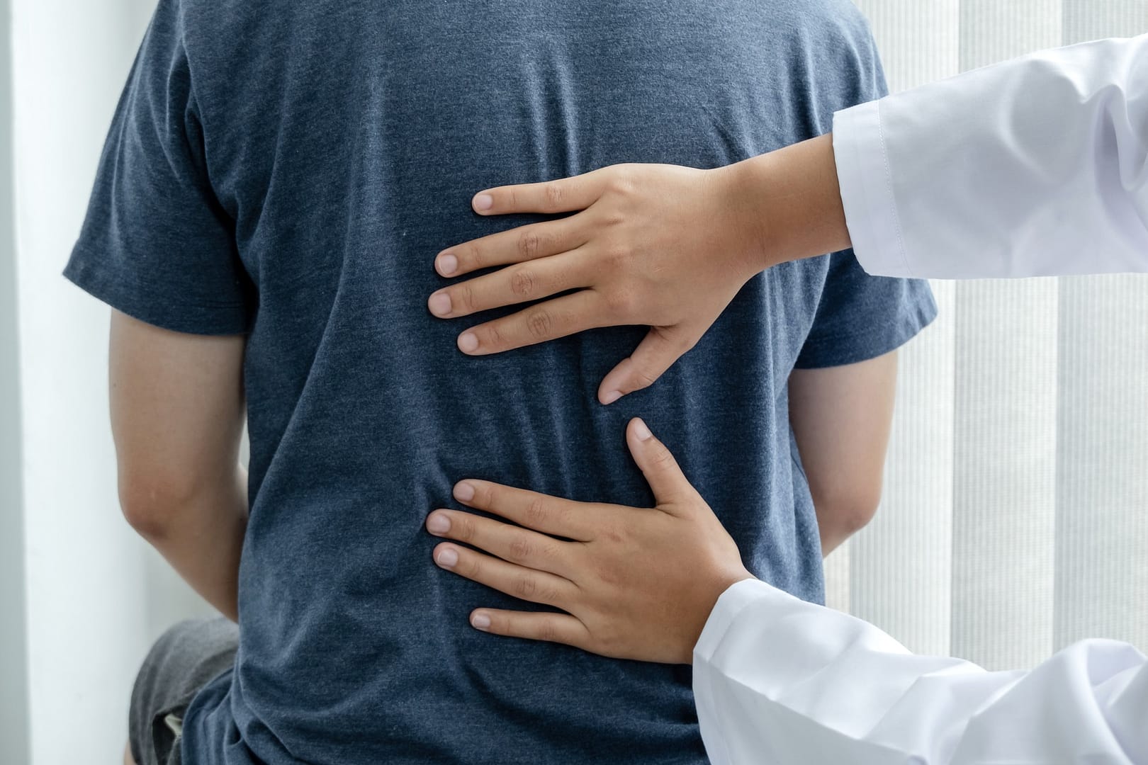 Male patients consulted physiotherapists with Low back pain for examination and treatment